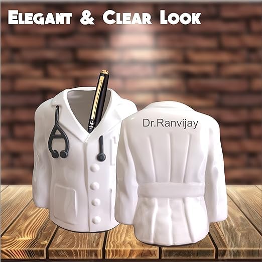 Personalized Doctor Coat Pen Stand
