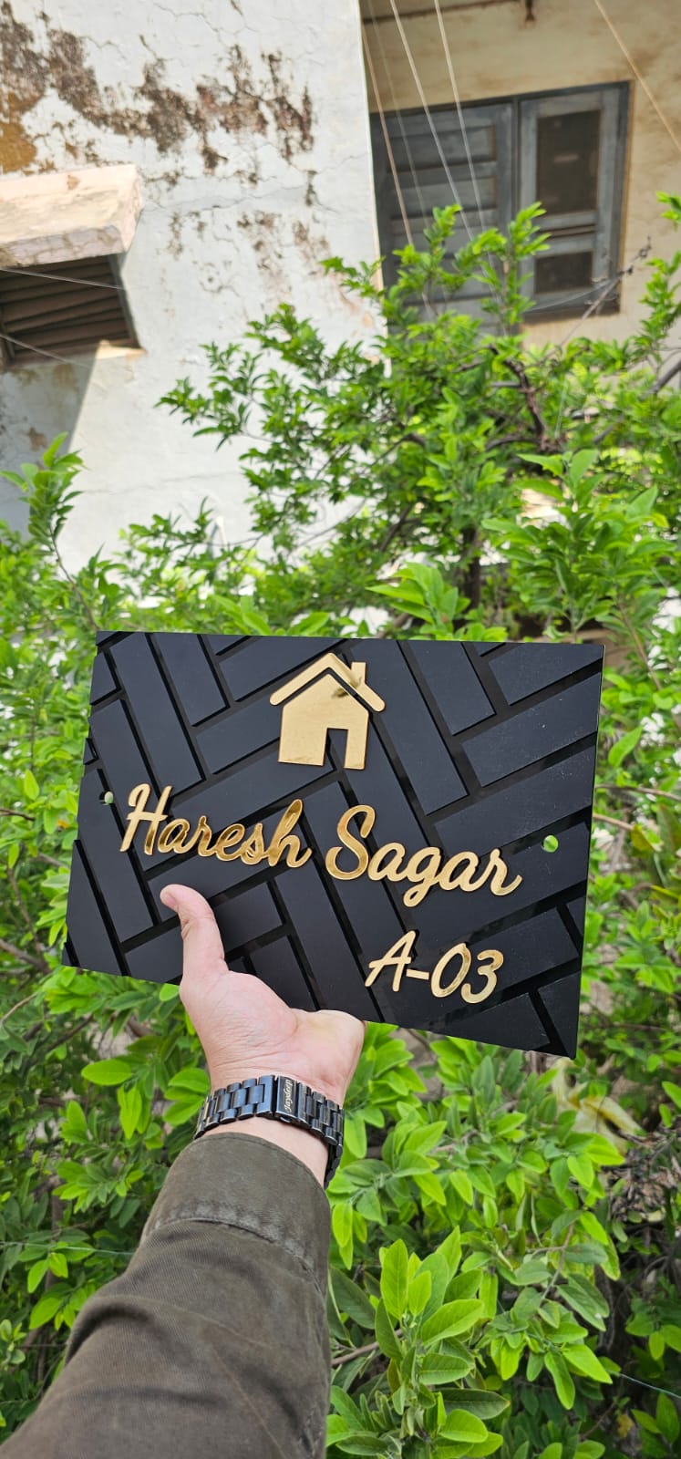 Custom Name Plate with Classic Touch – Perfect for Entrances & Doors | Bhetwale