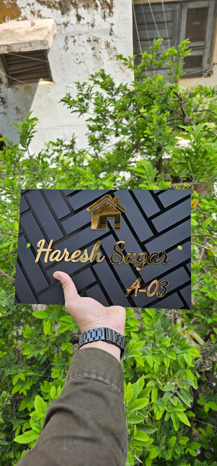 Custom Name Plate with Classic Touch – Perfect for Entrances & Doors | Bhetwale