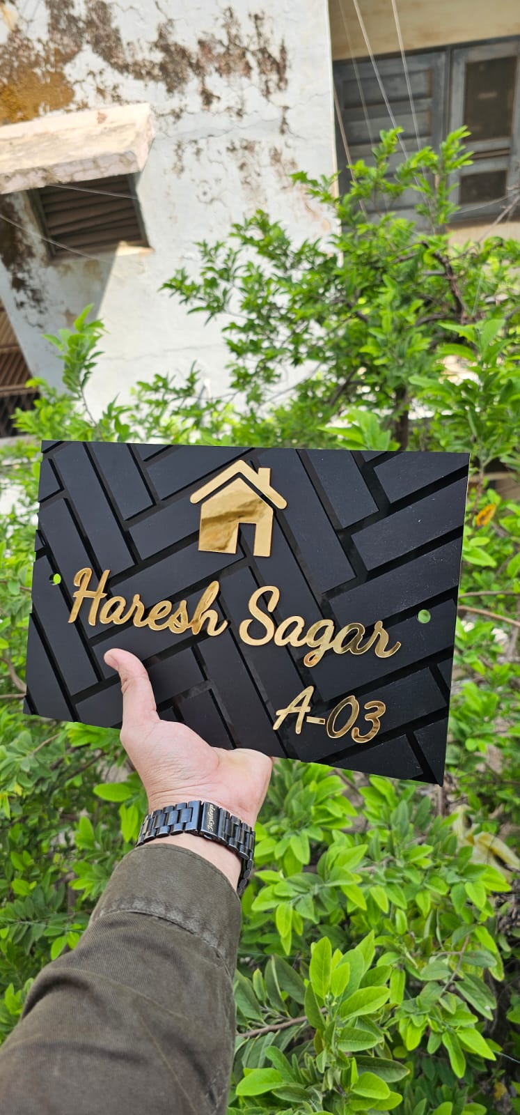 Custom Name Plate with Classic Touch – Perfect for Entrances & Doors | Bhetwale