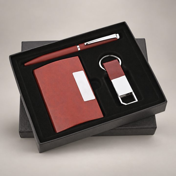 Pen, Keychain & Cardholder Corporate Gift Set - GS126
