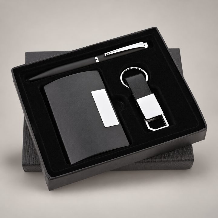 Pen, Keychain & Cardholder Corporate Gift Set - GS127
