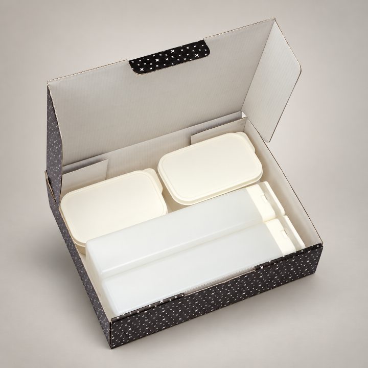 2 pcs containers + 2 pcs 1 Liter Bottle Corporate Gift Set - GS315