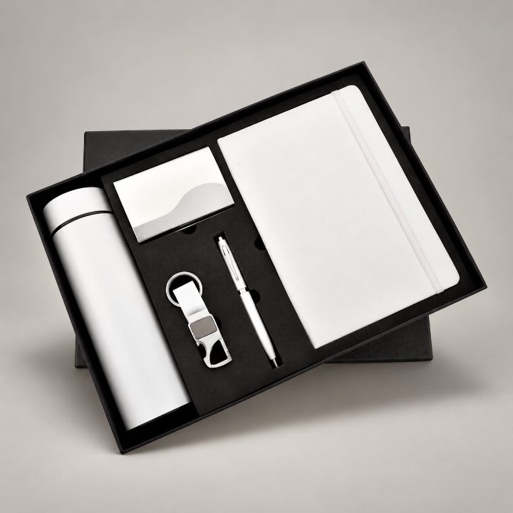 Diary, Pen, Keychain, Cardholder & Temperature Bottle Corporate Gift Set - GS216