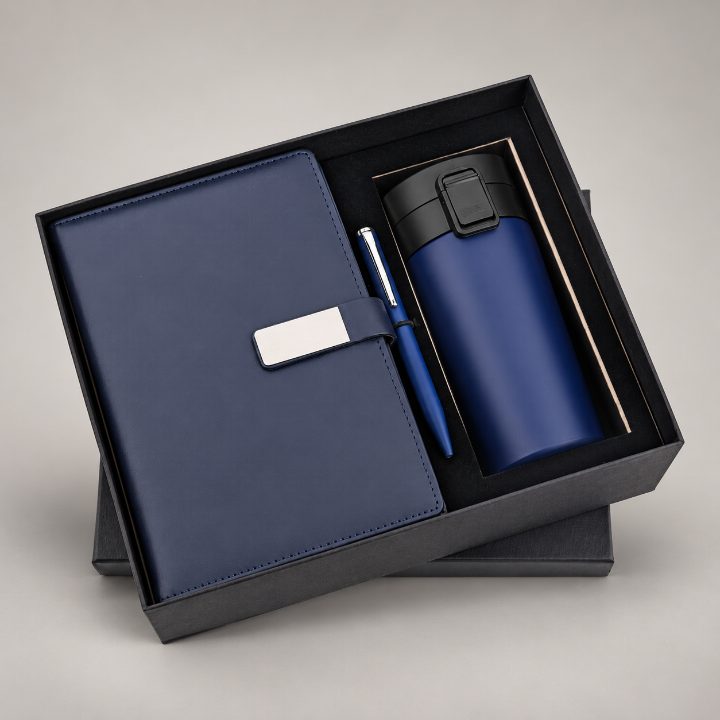 Diary, Pen & Flask Corporate Gift Set - GS318