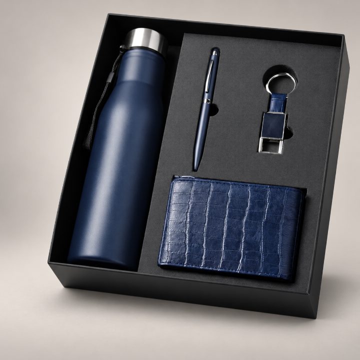 Bottle, Pen, Keychain & Wallet Corporate Gift Set - GS310
