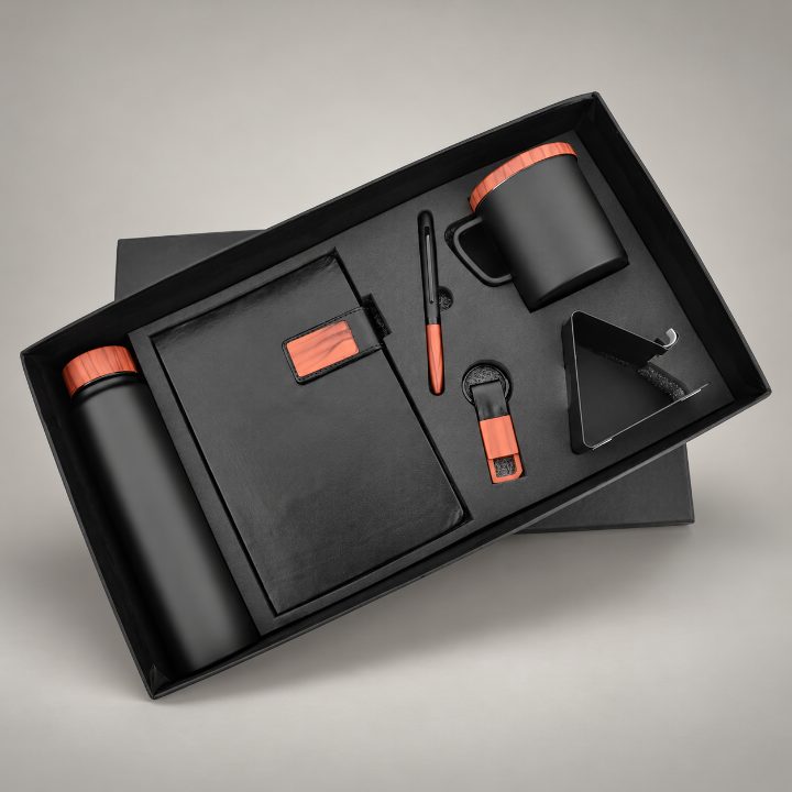 Bottle, Coffee Mug, Mobile Stand, Pen, Keychain, & Diary Corporate Gift Set - GS169