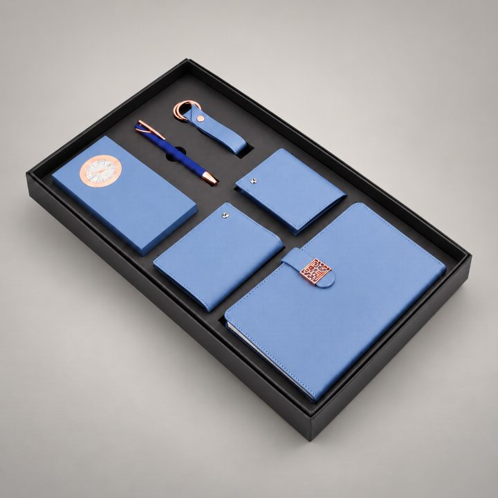 Diary, Pen, Keychain, Cardholder, Wallet, Desktop Watch Corporate Gift Set - GS409