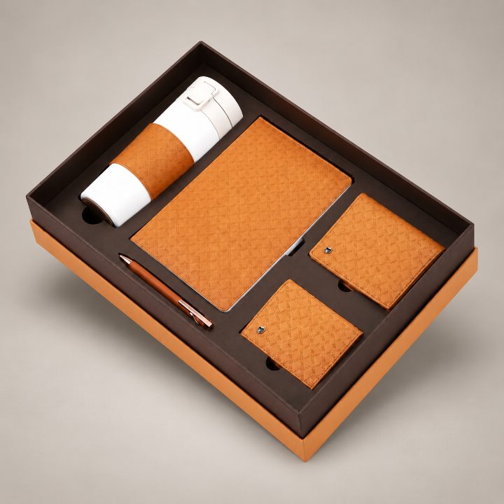 Diary, Pen, Cardholder, Wallet, Vacuum Flask Corporate Gift Set - GS408