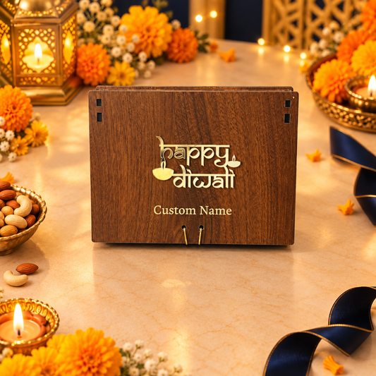 12 Cavity Prelam MDF Diwali Box – primary view in Diwali setting