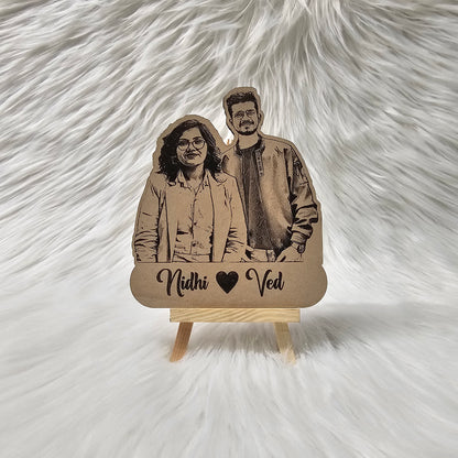 Personalized Wooden Photo Stand