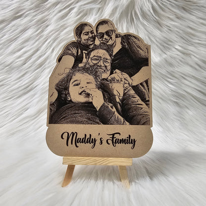 Personalized Wooden Photo Stand