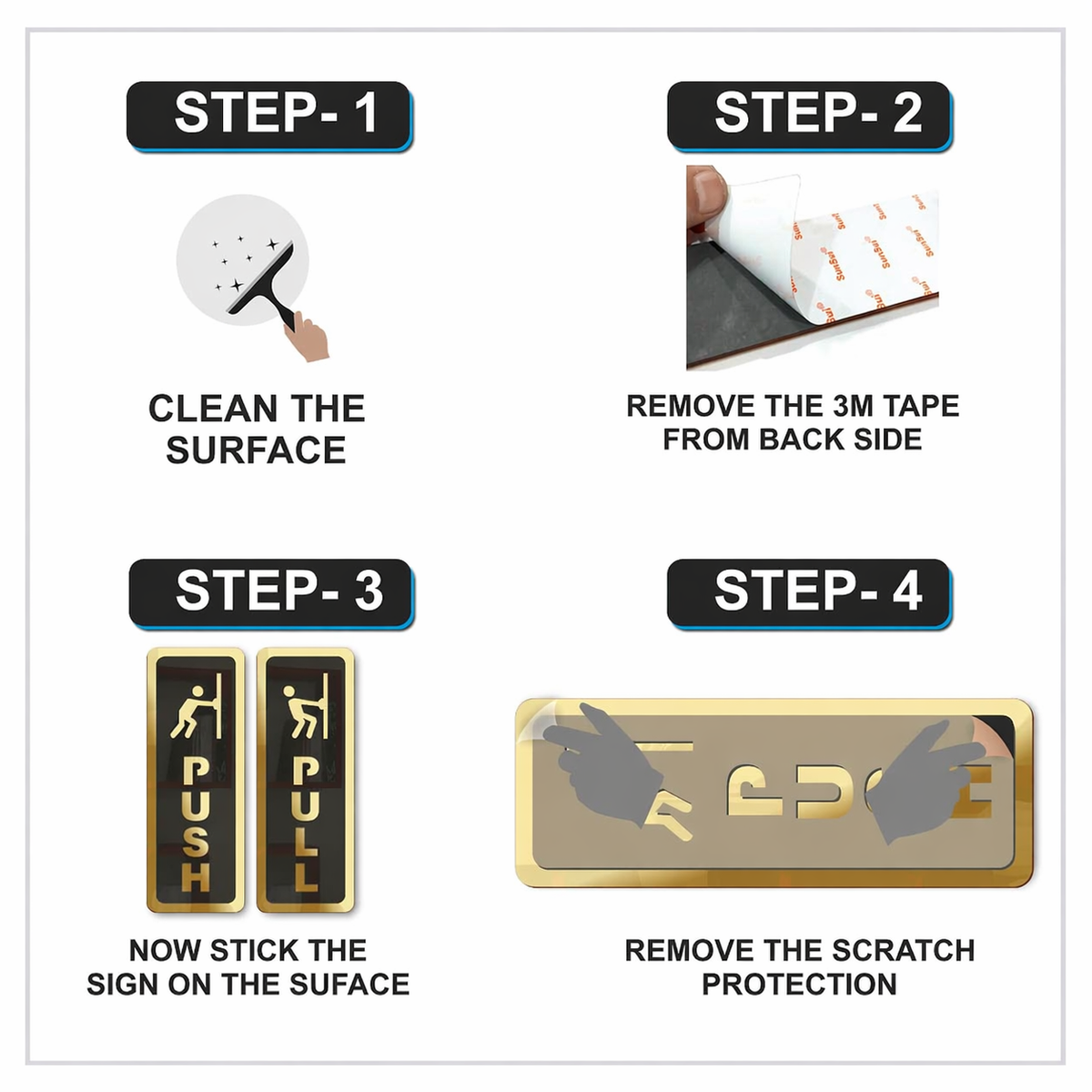 Push Pull Sign Board