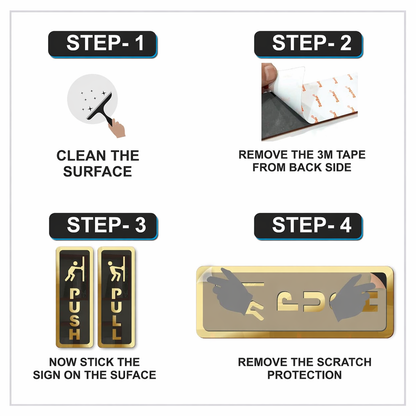 Push Pull Sign Board