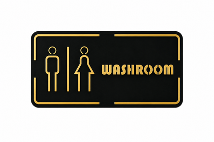 Washroom Sign Board