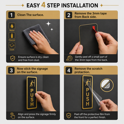 Push Pull Sign Board