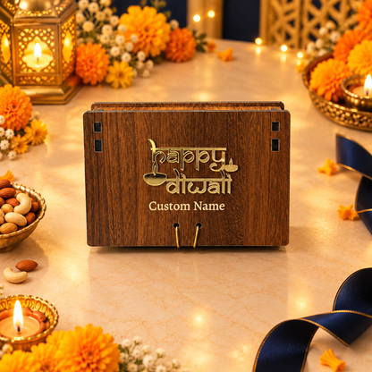 6 Cavity Prelam MDF Diwali Box – primary view in Diwali setting