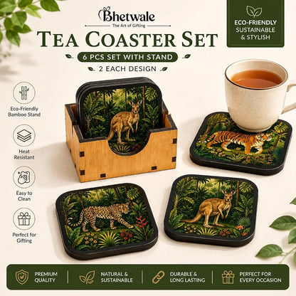 Wildlife Animal Tea Coasters