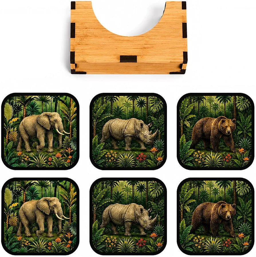 Wildlife Animal Tea Coasters