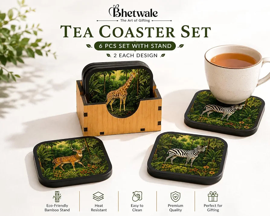 Wildlife Animal Tea Coasters