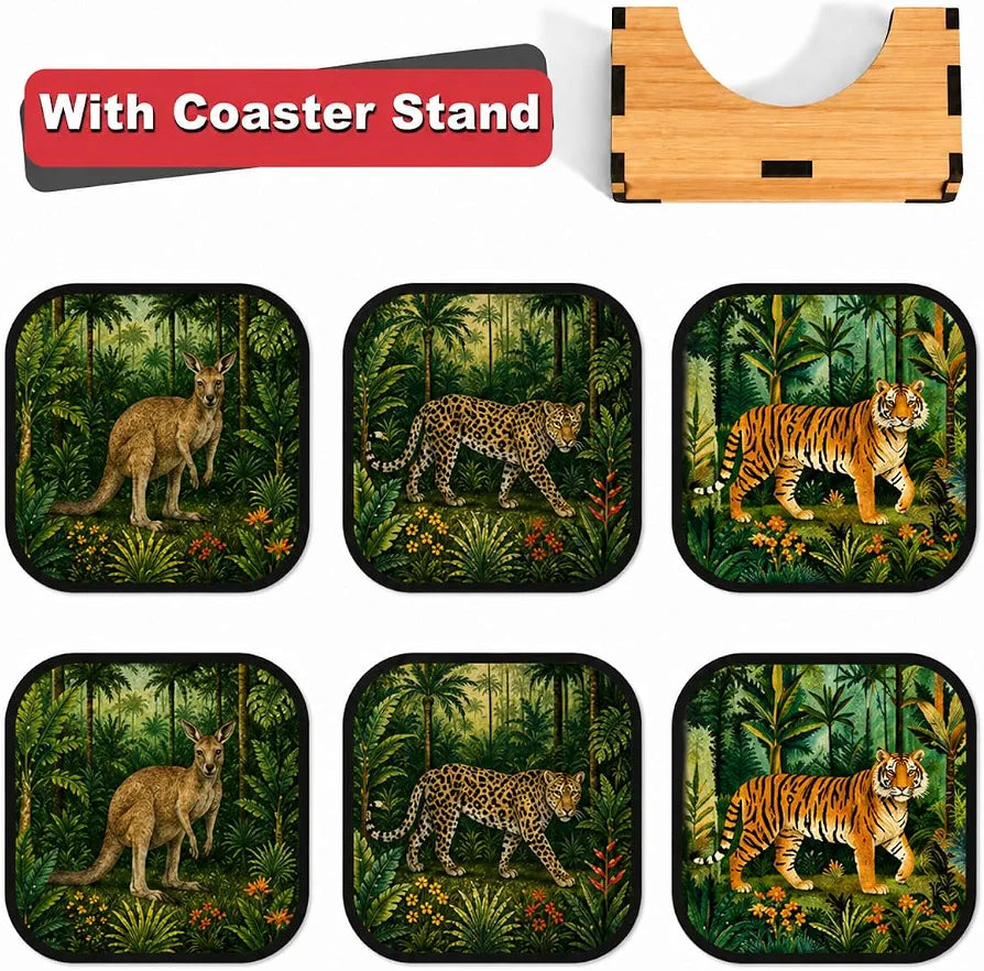 Wildlife Animal Tea Coasters