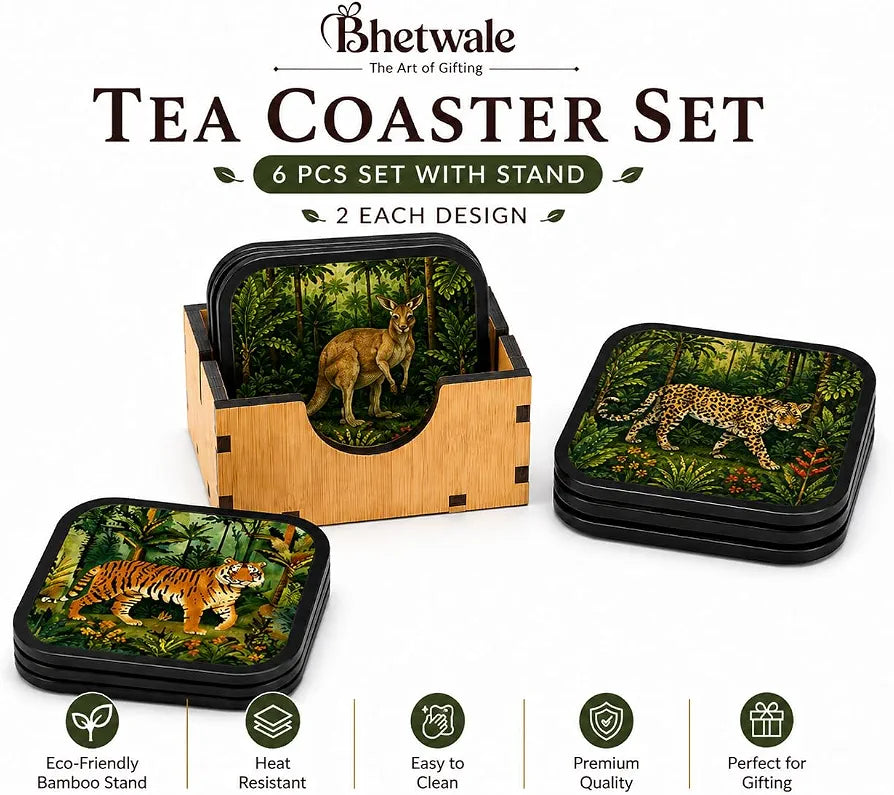Wildlife Animal Tea Coasters