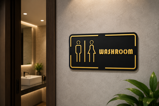 Washroom Sign Board