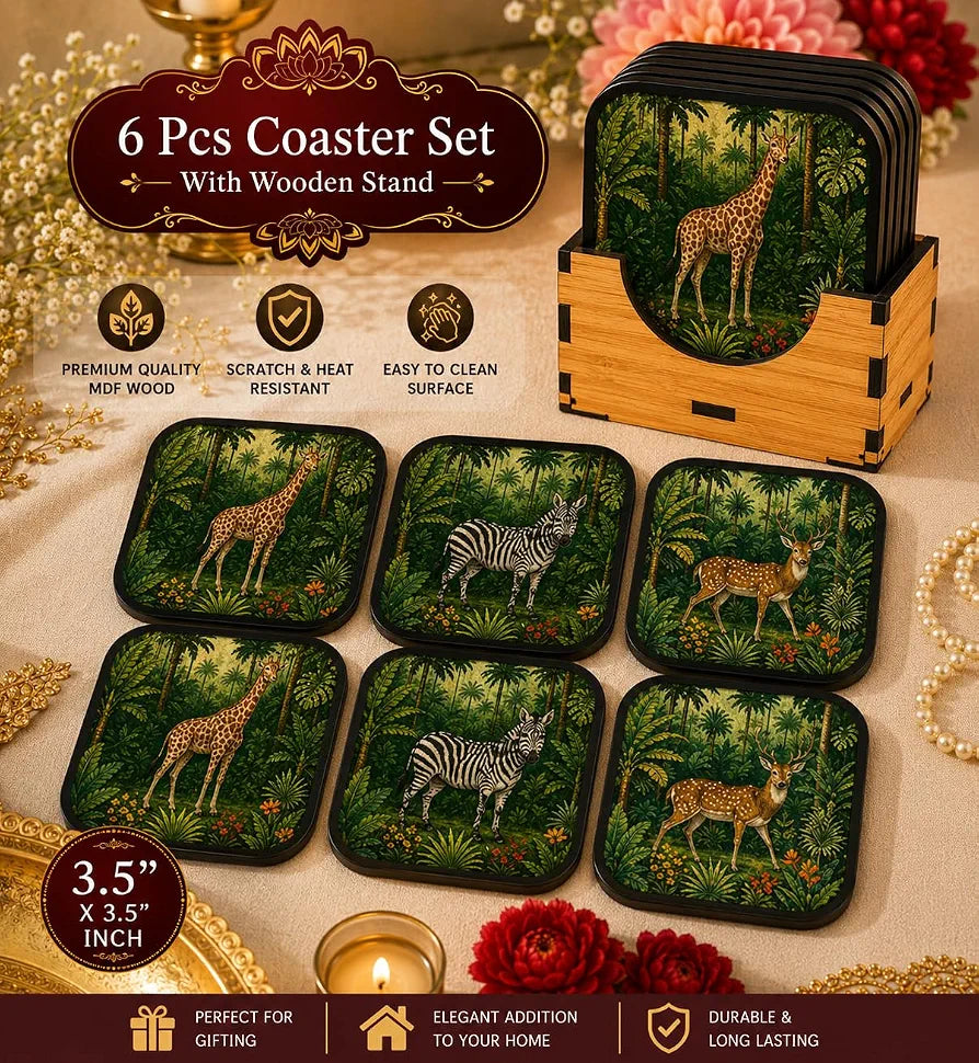 Wildlife Animal Tea Coasters
