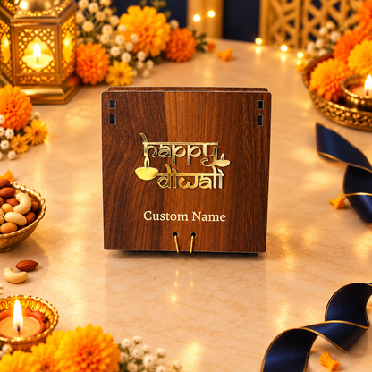9 Cavity Prelam MDF Diwali Box – primary view in Diwali setting