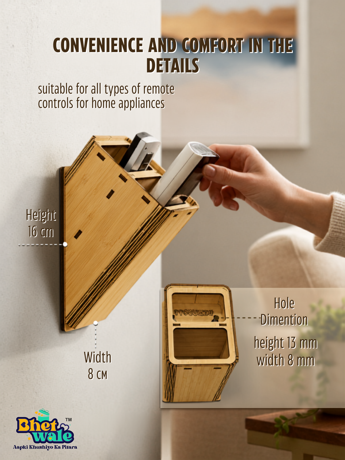 2 Compartment Remote Organizer