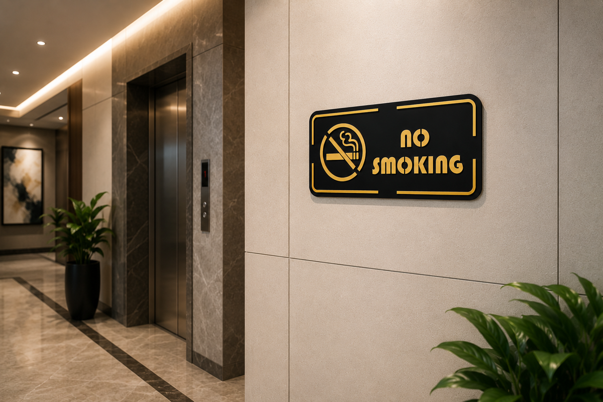 No Smoking Sign Board