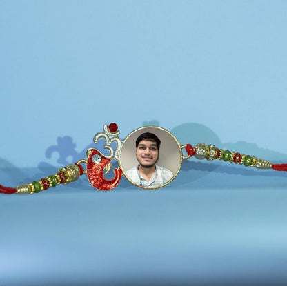 Personalized Metal Rakhi - Elegant Bro Design