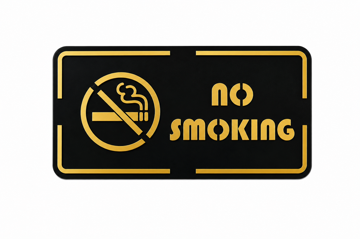 No Smoking Sign Board