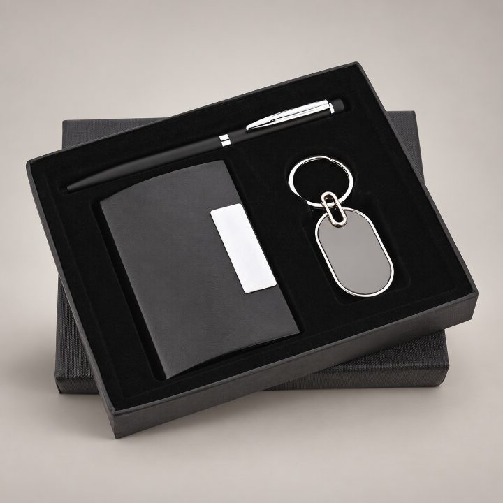 Pen, Keychain & Cardholder Corporate Gift Set - GS125