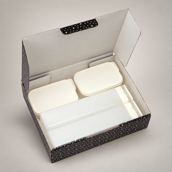 2 pcs containers + 2 pcs 1 Liter Bottle Corporate Gift Set - GS315