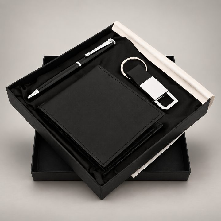 Pen, Keychain & Wallet Corporate Gift Set - GS130