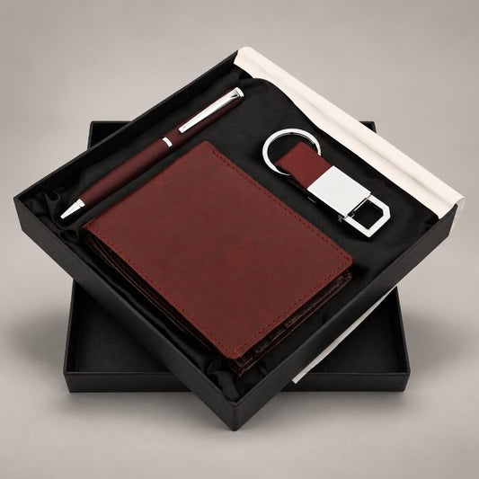 Pen, Keychain & Wallet Corporate Gift Set - GS131