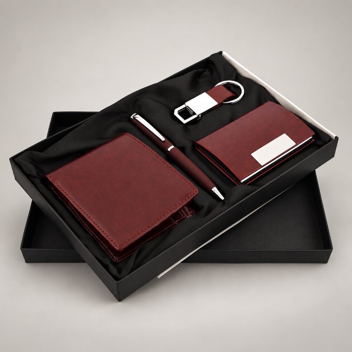 Pen, Keychain, Cardholder & Wallet Corporate Gift Set - GS132