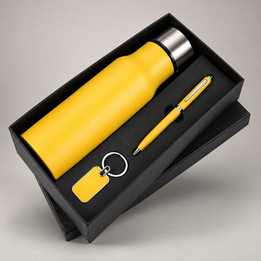 Bottle, Pen & Keychain Corporate Gift Set - GS375
