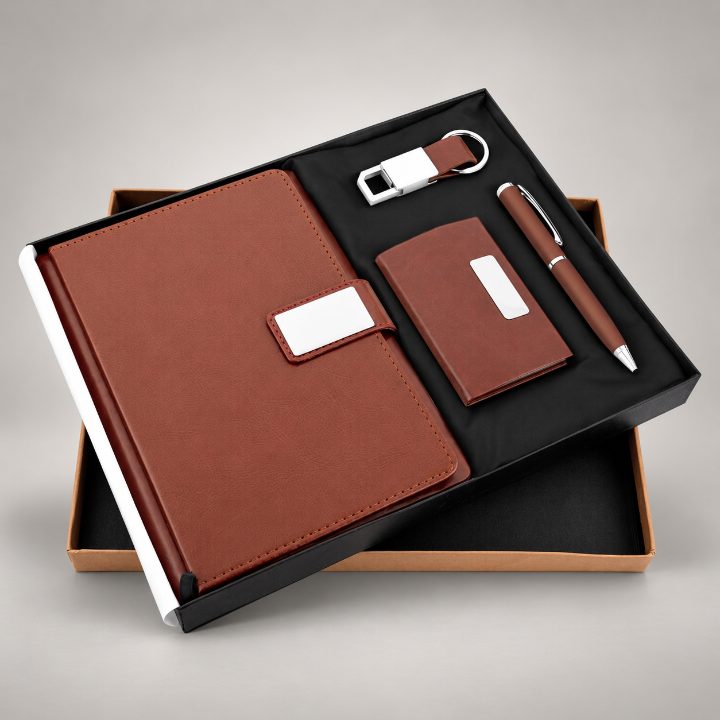 Pen, Diary, Keychain & Cardholder Corporate Gift Set - GS161