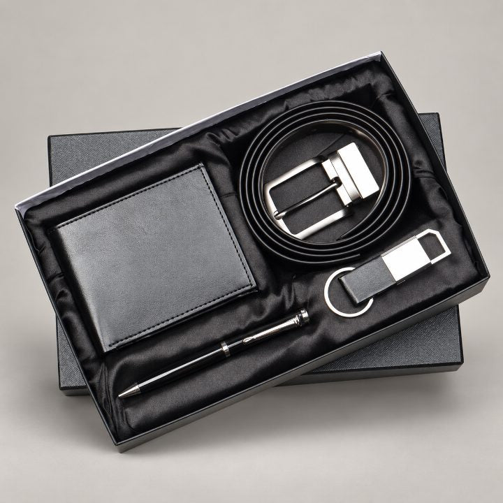 Pen, Wallet, Belt & Keychain Corporate Gift Set - GS137