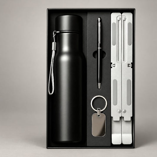 Bottle, Laptop Stand, Pen, Keychain Corporate Gift Set - GS354