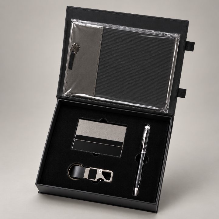 Pen, Diary, Keychain & Cardholder Corporate Gift Set - GS391