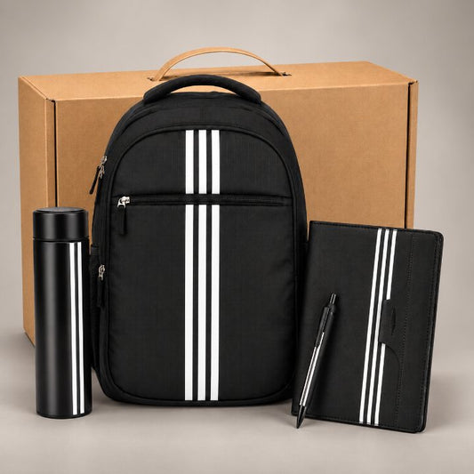Backpack, A5 Notebook, Metal Ball Pen & 500 ml Vacuum Bottle Corporate Gift Set - GS406
