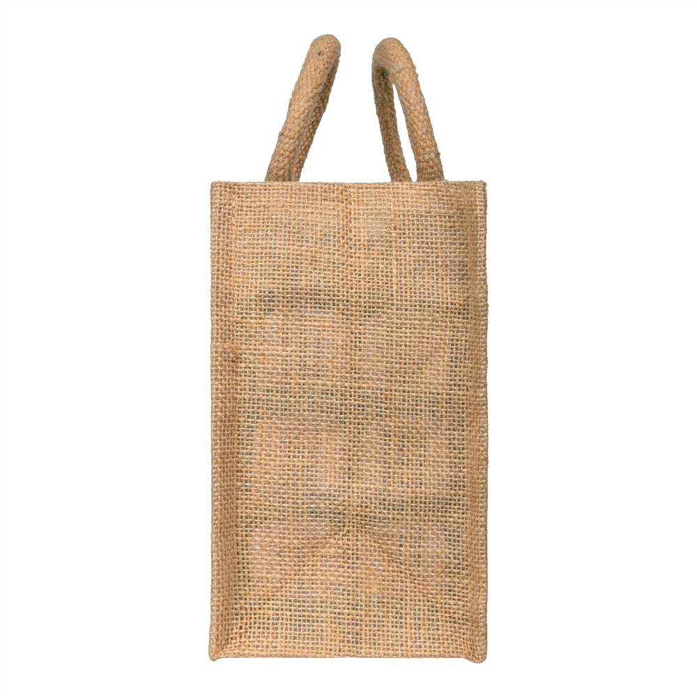 10x8x5 inch Window Jute Hamper Bag – With Zip — view 4