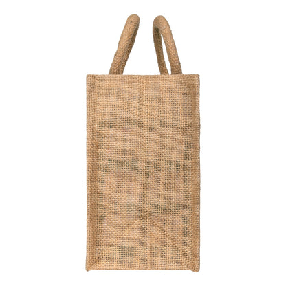 10x8x5 inch Window Jute Hamper Bag – With Zip — view 4