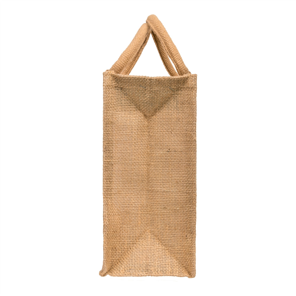 12x10x5 inch Window Jute Hamper Bag – With Zip — view 4