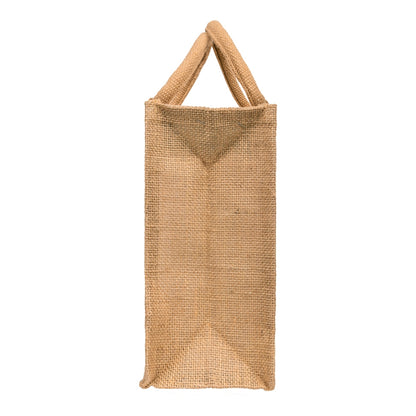 12x10x5 inch Window Jute Hamper Bag – With Zip — view 4