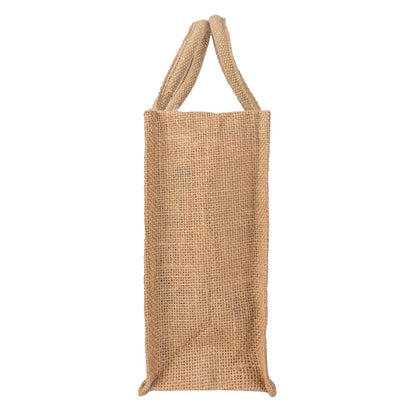 9x9x4 inch Natural Jute Bag – Without Zip — view 3
