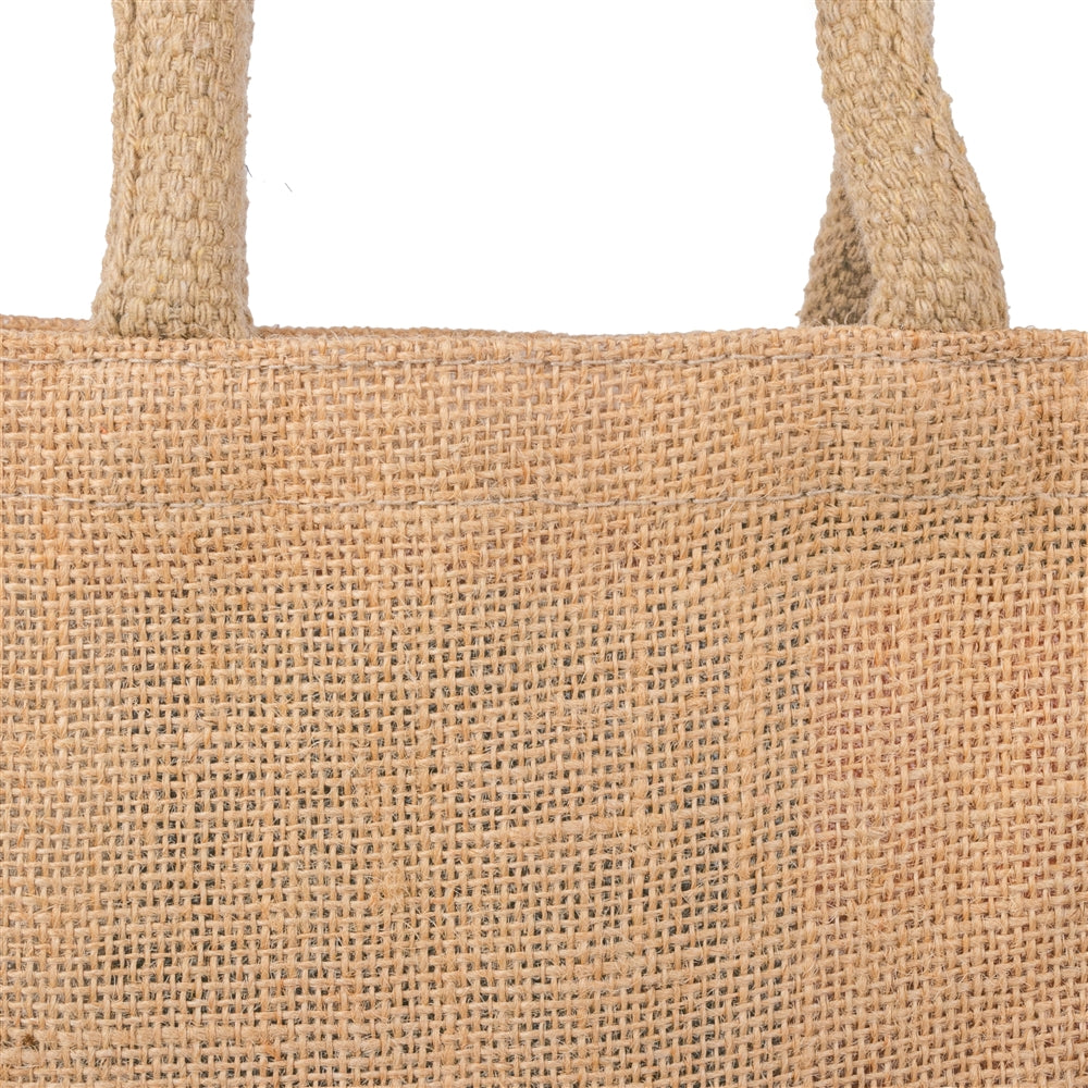 9x9x4 inch Natural Jute Bag – Without Zip — view 4